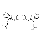 CAS#: 170153-80-7， 3-(2-{(E)-[7-{(Z)-[3-(2-Carboxyethyl)-1,3-Benzothiazol-2(3H)-Ylidene]Methyl}-4,4A,5,6-Tetrahydro-2(3H)-Naphthalenylidene]Methyl}-1,3-Benzothiazol-3-Ium-3-Yl)Propanoate
