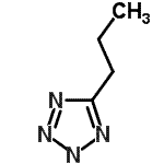 structure of CAS# 17042-24-9, 5-Propyl-1H-Tetrazole;5-propyl-1H-1,2,3,4-tetrazole;5-propyl-2h-tetrazole;5-propyltetrazole