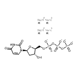 CAS#: 170428-85-0， Tetrasodium 1-[2-deoxy-5-O-(oxido{[(phosphonatooxy)phosphinato]oxy}phosphorothioyl)-beta-L-erythro-pentofuranosyl]-2,4(1H,3H)-pyrimidinedione