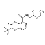 CAS#: 170621-40-6， Ethyl N-{[3-Methoxy-4-(2,2,2-Trifluoroethoxy)-2-Pyridinyl]Carbonyl}Glycinate