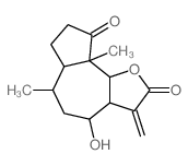 CAS#: 17066-68-1， 4-Hydroxy-6,9a-dimethyl-3-methylene-3a,4,5,6,6a,7,8,9b-octahydroazuleno[7,8-d]furan-2,9-quinone