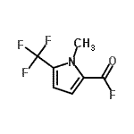 CAS 登录号：170693-22-8， 1-甲基-5-(三氟甲基)-1H-吡咯-2-羰基氟化物
