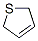 structure of CAS# 1708-32-3, 2,5-Dihydrothiophene;Thiophene, 2,5-Dihydro-;Inchi=1/C4h6s/C1-2-4-5-3-1/H1-2H,3-4H