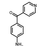 structure of CAS# 170893-64-8, (4-Aminophenyl)(4-Pyridinyl)Methanone;(4-Aminophenyl)(4-pyridyl)methanone;(4-Aminophenyl)-4-pyridinyl-methanone;(4-Amino-phenyl)-pyridin-4-yl-methanone