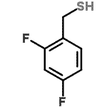 structure of CAS# 170924-51-3, (2,4-Difluorophenyl)Methanethiol;2,4-Difluorobenzylmercaptan;ZINC04244661