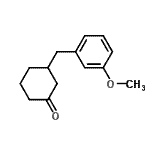结构式 CAS# 171046-92-7, 3-(3-甲氧基苄基)环己酮
