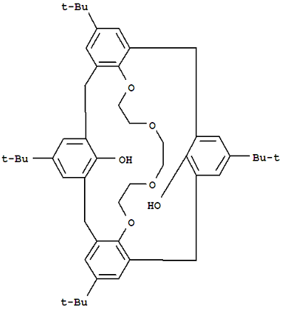 CAS#: 171058-95-0， 2,17,22,32-Tetrakis(1,1-Dimethylethyl)-6,7,9,10,12,13-Hexahydro-25H-4,15-(Methano[1,3]Benzenomethano)-20,24-Metheno-19H-Dibenzo[k,t][1,4,7,10]Tetraoxacycloheneicosin-26,29-Diol