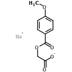 CAS 登录号：17114-82-8， 钠2-(4-甲氧基苯甲酰基)氧基乙酸酯