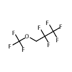 structure of CAS# 171182-94-8, 1,1,1,2,2-Pentafluoro-3-(Trifluoromethoxy)Propane;2,2,3,3,3-pentafluoro-1-(trifluoromethoxy)propane;2,2,3,3,3-Pentafluoropropyl trifluoromethyl ether 97%;PROPANE,1,1,1,2,2-PENTAFLUORO-3-(TRIFLUOROMETHOXY)-