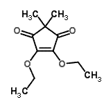 CAS#: 171195-56-5， 4,5-Diethoxy-2,2-Dimethyl-4-Cyclopentene-1,3-Dione