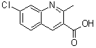 结构式 CAS# 171270-39-6, 7-氯-2-甲基-3-喹啉羧酸