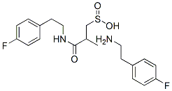 CAS#: 171359-21-0， 3-((2-(4-fluorophenyl)ethyl)amino)-2-methyl-3-oxo-1-Propanesulfinic acid compd. with 4-fluorobenzeneethanamine