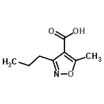 CAS#: 17147-43-2， 5-Methyl-3-Propyl-1,2-Oxazole-4-Carboxylic Acid