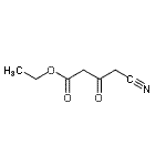 结构式 CAS# 1715-68-0, 乙基4-氰基-3-氧代丁酸酯
