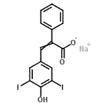 CAS#: 17162-17-3， Sodium 3-(4-Hydroxy-3,5-Diiodophenyl)-2-Phenylacrylate