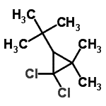 CAS#: 17171-92-5， 1,1-Dichloro-2,2-Dimethyl-3-(2-Methyl-2-Propanyl)Cyclopropane