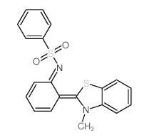CAS#: 17173-00-1， (NZ)-N-[(6Z)-6-(3-Methylbenzothiazol-2-Ylidene)-1-Cyclohexa-2,4-Dienylidene]Benzenesulfonamide
