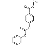 结构式 CAS# 17175-12-1, 甲基4-[(苯氧羰基)氧基]苯甲酸酯