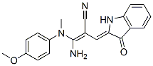 CAS#: 171853-10-4， (Z)-3-Amino-3-[(4-Methoxyphenyl)Methylamino]-2-[(Z)-(3-Oxo-1H-Indol-2-Ylidene)Methyl]Prop-2-Enenitrile