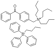 CAS#: 172040-90-3， N-(4-[Benzoyl]Benzyl)-N,N,N-Tributylammonium Butyltriphenyl Borate