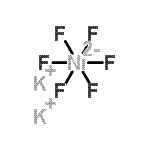 structure of CAS# 17218-47-2, Dipotassium Hexafluoronickelate(2-);Potassium hexafluoronickelate;Potassium hexafluoronickelate 98%;六氟合镍(IV)酸钾