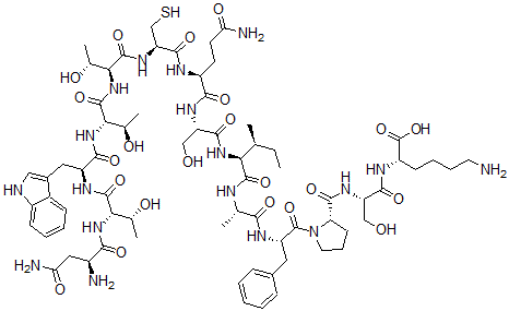 CAS#: 172228-98-7， L-Asparaginyl-L-Threonyl-L-Tryptophyl-L-Threonyl-L-Threonyl-L-Cysteinyl-L-Glutaminyl-L-Seryl-L-Isoleucyl-L-Alanyl-L-Phenylalanyl-L-Prolyl-L-Seryl-L-Lysine