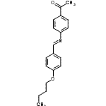 structure of CAS# 17224-18-9, 1-{4-[(E)-(4-Butoxybenzylidene)Amino]Phenyl}Ethanone;1-(4-(((1<wbr>E)-(4-but<wbr>oxyphenyl<wbr>)methylid<wbr>ene)amino<wbr>)phenyl)e<wbr>thanone;1-(4-([(E<wbr>)-(4-Buto<wbr>xyphenyl)<wbr>methylide<wbr>ne]amino)<wbr>phenyl)et<wbr>hanone #;N-(4-Butoxybenzylidene)-4-acetylaniline