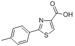 structure of CAS# 17228-99-8, 2-(4-Methylphenyl)-4-Thiazolecarboxylicacid;2-(4-Methylphenyl)Thiazole-4-Carboxylate;2-(4-Methylphenyl)-4-Thiazolecarboxylate;Zinc00168281