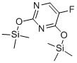 structure of CAS# 17242-85-2, O,O'-Bis(Trimethylsilyl)-5-Fluorouracil;(5-Fluoro-2-Trimethylsilyloxy-Pyrimidin-4-Yl)Oxy-Trimethyl-Silane;(5-Fluoro-2-Trimethylsilyloxy-4-Pyrimidinyl)Oxy-Trimethylsilane;5-Fluorouracil, Tms