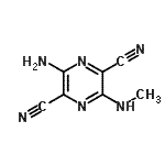 CAS#: 172504-73-3， 3-Amino-6-(Methylamino)-2,5-Pyrazinedicarbonitrile
