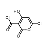 CAS#: 17274-75-8， 6-Chloro-4-Hydroxy-2-Oxo-2H-Pyran-3-Carbonyl Chloride