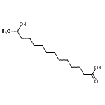 CAS 登录号：17278-73-8， 13-羟基十四烷酸