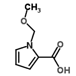 结构式 CAS# 172805-62-8, 1-(甲氧基甲基)-1H-吡咯-2-羧酸