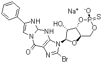 CAS#: 172806-20-1， beta-Phenyl-1,N2-Etheno-8-Bromoguanosine-3',5'-Cyclic Monophosphorothioate Rp-Isomer Sodium Salt