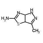 CAS#: 172844-31-4， 3-Methyl-3A,6A-Dihydro-1H-Pyrazolo[3,4-d][1,3]Thiazol-5-Amine