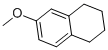 structure of CAS# 1730-48-9, 1,2,3,4-Tetrahydro-6-Methoxy-Naphthalene;6-Methoxytetralin;Zinc03861327;1,2,3,4-Tetrahydro-6-Methoxynaphthalene