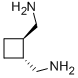 structure of CAS# 1731-23-3, trans-1,2-Bis(Aminomethyl)Cyclobutane;[2-(Aminomethyl)Cyclobutyl]Methylamine;Usaf St-6;1,2-Cyclobutane, Bis(Methylamine)-