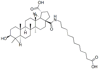 CAS#: 173106-27-9， (3beta)-28-[(10-Carboxydecyl)Amino]-3-Hydroxy-28-Oxo-29,30-Dinorlupan-20-Oic Acid