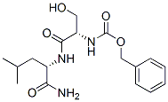 structure of CAS# 17331-87-2, N-Benzyloxycarbonylserylleucinamide;Phenylmethyl N-[(1S)-2-[[(1S)-1-Carbamoyl-3-Methyl-Butyl]Amino]-1-(Hydroxymethyl)-2-Oxo-Ethyl]Carbamate;N-[(1S)-2-[[(1S)-1-Carbamoyl-3-Methylbutyl]Amino]-1-(Hydroxymethyl)-2-Oxoethyl]Carbamic Acid Phenylmethyl Ester;N-[(1S)-2-[[(1S)-1-Carbamoyl-3-Methyl-Butyl]Amino]-2-Keto-1-Methylol-Ethyl]Carbamic Acid Benzyl Ester