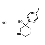 CAS#: 173447-91-1， 3-(4-Fluorophenyl)-3-Piperidinol Hydrochloride (1:1)