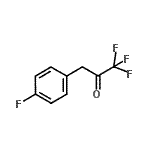 structure of CAS# 1735-92-8, 1,1,1-Trifluoro-3-(4-Fluorophenyl)Acetone;1,1,1-trifluoro-3-(4-fluorophenyl)propan-2-one;3-(4-Fluorophenyl)-1,1,1-trifluoro-2-propanone;MFCD03844187
