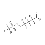 结构式 CAS# 17352-10-2, 2,2,3,3,4,4,5,5-辛氟戊基三氟甲烷磺酸酯