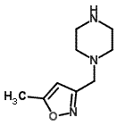 CAS#: 173850-51-6， 1-[(5-Methyl-1,2-Oxazol-3-Yl)Methyl]Piperazine