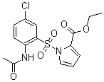 CAS#: 173908-57-1， 1-[[2-(Acetylamino)-5-Chlorophenyl]Sulfonyl]-1H-Pyrrole-2-Carboxylicacid Ethyl Ester