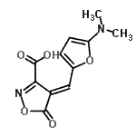 CAS#: 173954-65-9， (4E)-4-{[5-(Dimethylamino)-2-Furyl]Methylene}-5-Oxo-4,5-Dihydro-1,2-Oxazole-3-Carboxylic Acid