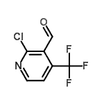 structure of CAS# 174008-48-1, 2-Chloro-4-(Trifluoromethyl)Nicotinaldehyde;2-Chloro-4-(trifluoromethyl)pyridine-3-carbaldehyde;MFCD09907846