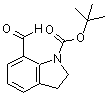 structure of CAS# 174539-67-4, 1-Boc-2,3-Dihydro-7-Indolecarbaldehyde;1-(Tert-Butoxycarbonyl)Indoline-7-Carboxaldehyde;TERT-BUTYL 7-FORMYL-1-INDOLINECARBOXYLATE;1-BOC-2,3-DIHYDRO-7-INDOLECARBALDEHYDE