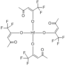 结构式 CAS# 17475-68-2, 四(1,1,1-三氟-2,4-戊烷二酮)-铪