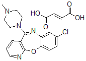 CAS#: 174762-89-1， 8-Chloro-5-(4-methyl-1-piperazinyl)-Pyrido(2,3-b)(1,5)benzoxazepine (E)-2-butenedioate (1:1)