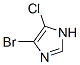 结构式 CAS# 17487-98-8, 5-溴-4-氯-1H-咪唑